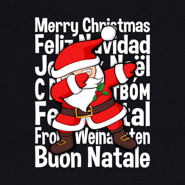 Dabbing Santa Dab Santa Funny Merry Christmas Gift by zeno27